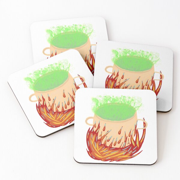 Item preview, Magick smelly cauldron on fire designed and sold by EarthlingHelena.
