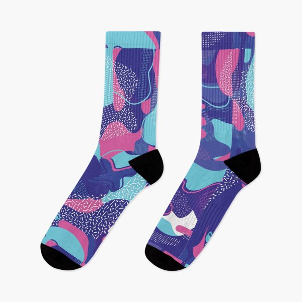 Item preview, Abstract Art Blue Pink White Pattern designed and sold by PY Tees.