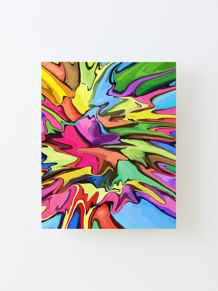 Alternate view of Bright Abstract Vector Art In 250 Spot Colours Mounted Print