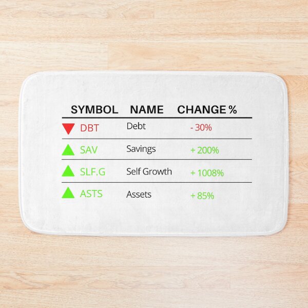 Item preview, Your Investment Portfolio: Debt, Savings, Self Growth and Assets  designed and sold by ThoughtJumble.