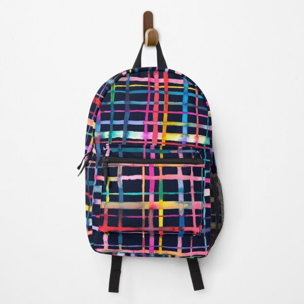 Item preview, Artistic geometric pattern - Multicolor checkered and striped pattern designed and sold by ninoladesign.