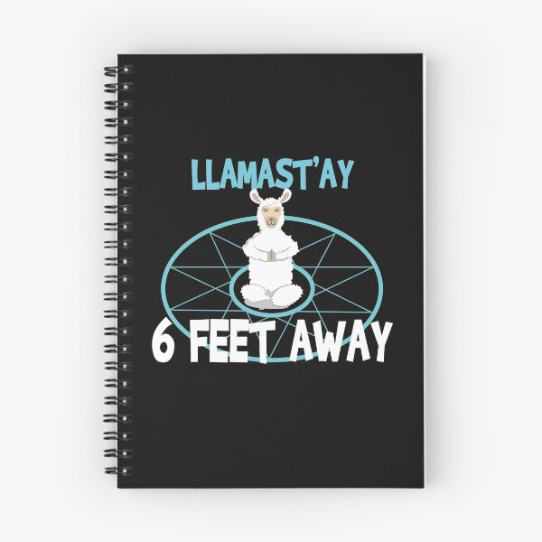 Item preview, Funny Llamastay 6 feet away yoga meditating llama designed and sold by 2MDesign.
