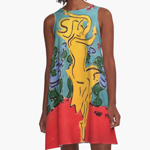 Yellow Dancer A-Line Dress