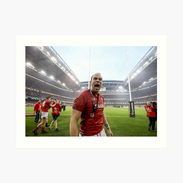 Alun Wyn Jones Wales Rugby World MVP Art Print