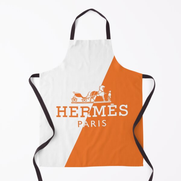 orange,white,hermes,exelent Apron