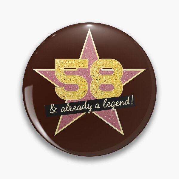 Item preview, 58th Birthday Gifts - 58 Years old & Already a Legend designed and sold by betternotes.
