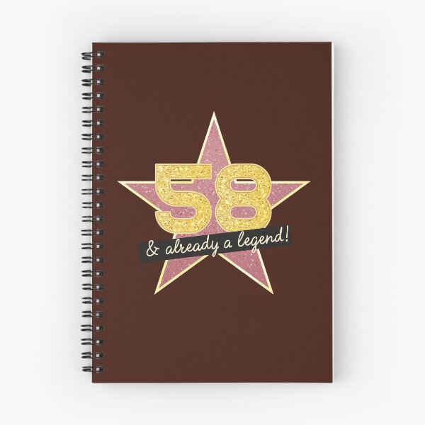 Item preview, 58th Birthday Gifts - 58 Years old & Already a Legend designed and sold by betternotes.