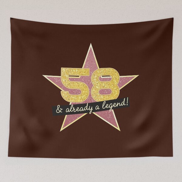 Item preview, 58th Birthday Gifts - 58 Years old & Already a Legend designed and sold by betternotes.