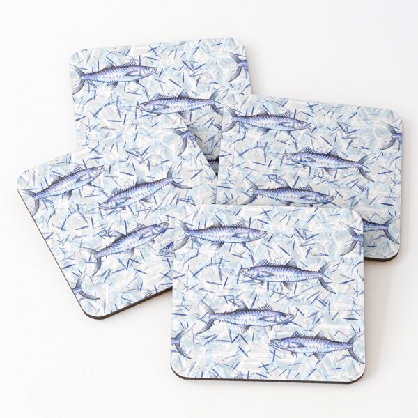 Item preview, Kingfish Mackerel Fish Pattern designed and sold by Michelebuttons.