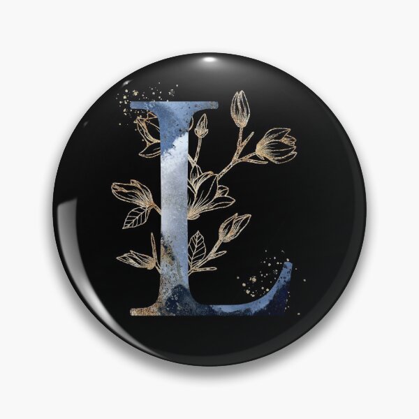 Item preview, Floral Initial Letter L, Monogrammed designed and sold by PinkLotusArt.