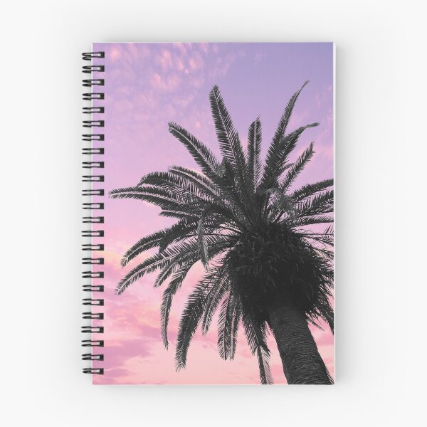 Item preview, Palm Tree with Purple Pink Sunset Ombre Sky designed and sold by MarzStudio.