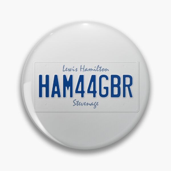 Item preview, F1 Driver Vanity License Plate - Lewis Hamilton HAM 44 GBR designed and sold by FormulaFans.