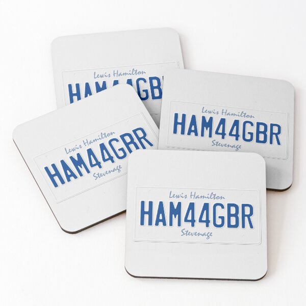 Item preview, F1 Driver Vanity License Plate - Lewis Hamilton HAM 44 GBR designed and sold by FormulaFans.