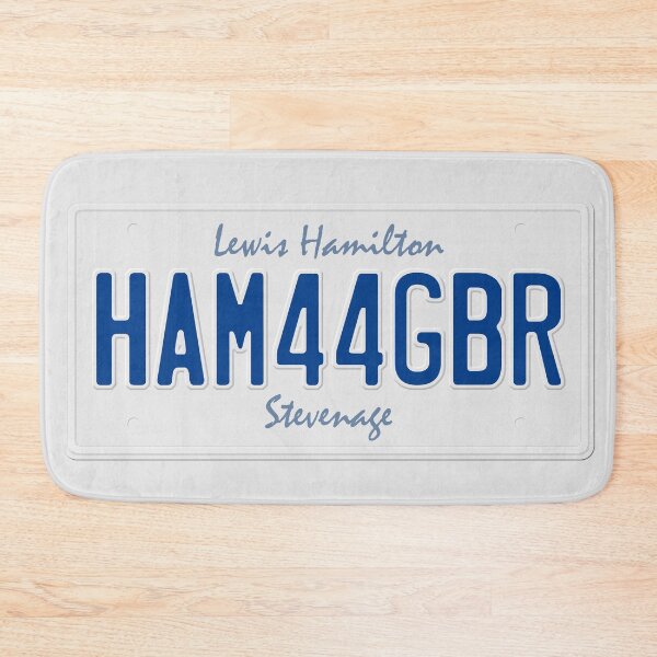 Item preview, F1 Driver Vanity License Plate - Lewis Hamilton HAM 44 GBR designed and sold by FormulaFans.
