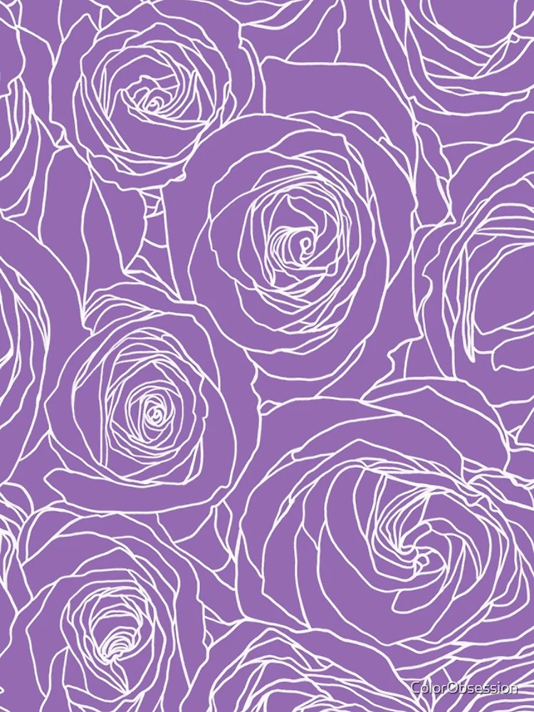 Thumbnail 4 of 4, iPhone Case, Amethyst Roses designed and sold by ColorObsession.