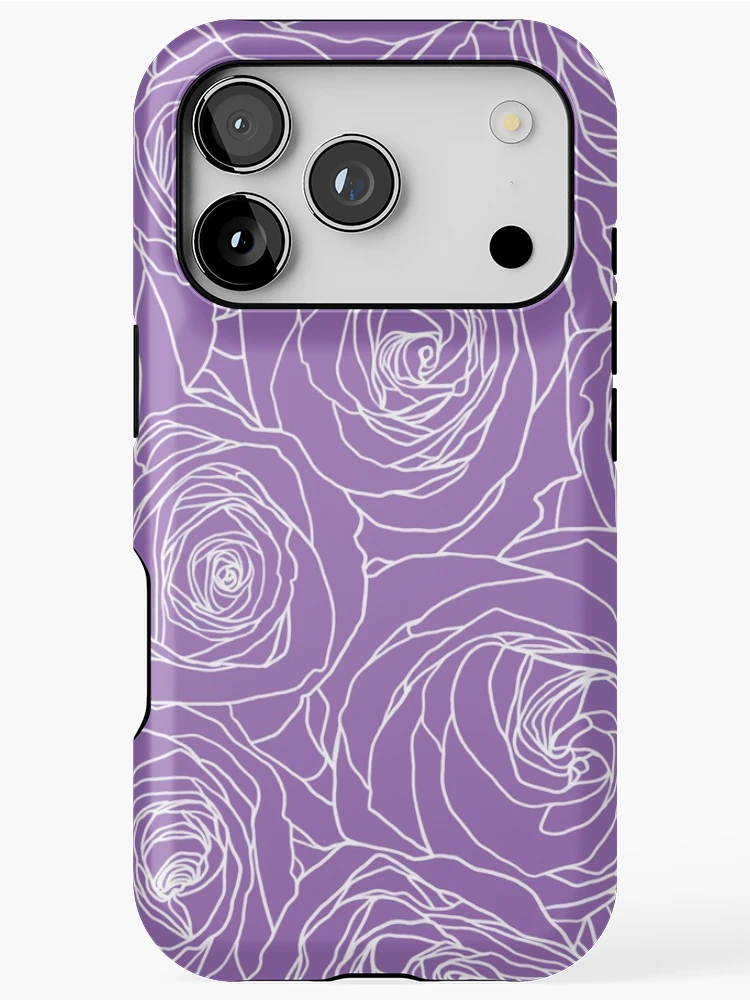 Thumbnail 1 of 4, iPhone Case, Amethyst Roses designed and sold by ColorObsession.