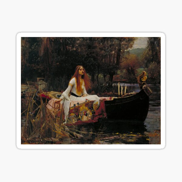 Item preview, The Lady of Shalott J.W. Waterhouse designed and sold by nephthysalmaa.