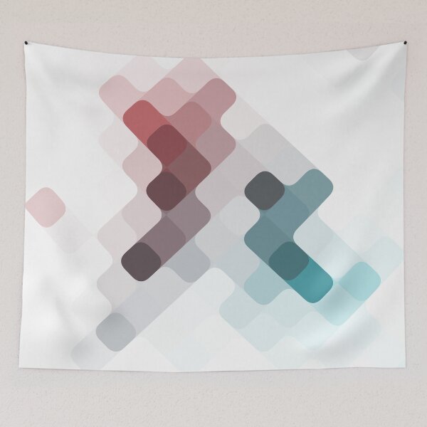 Item preview, rhombus fantasy teal & red designed and sold by Filigranas Digitales.