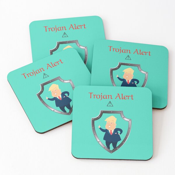 Item preview, Anti Trumpism Trojan Alert designed and sold by Feline Rockstars.