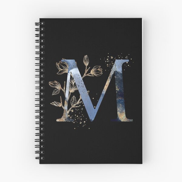 Item preview, Floral Initial Letter M, Monogrammed designed and sold by PinkLotusArt.