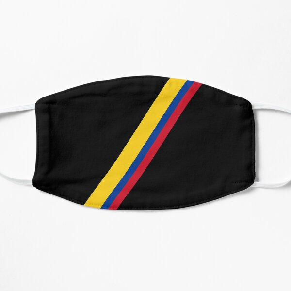 Colombian Flag Minimalist Flat Mask