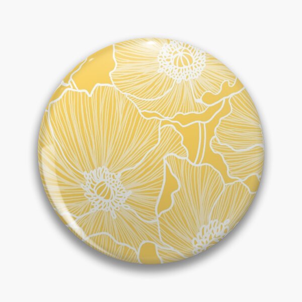 Item preview, Sunshine Yellow Poppy Drawing designed and sold by ColorObsession.
