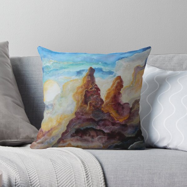 Storm Moon Throw Pillow