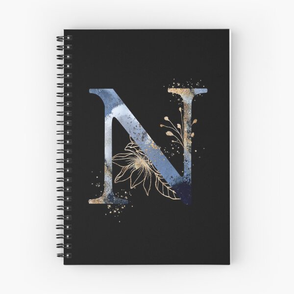 Item preview, Floral Initial Letter N, Monogrammed designed and sold by PinkLotusArt.