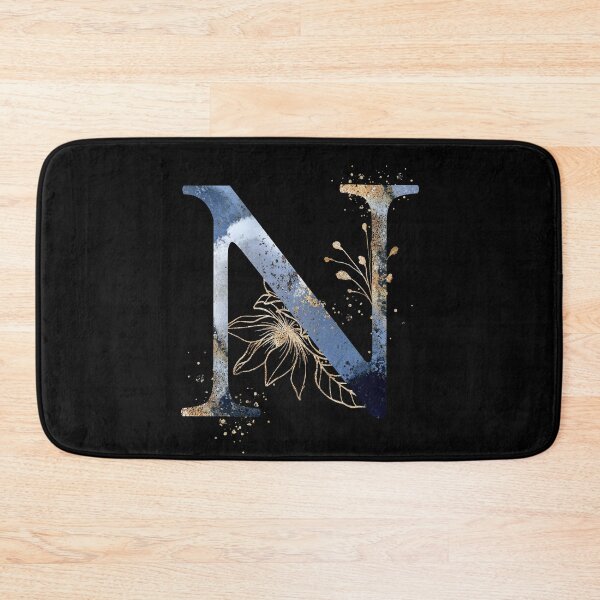 Item preview, Floral Initial Letter N, Monogrammed designed and sold by PinkLotusArt.
