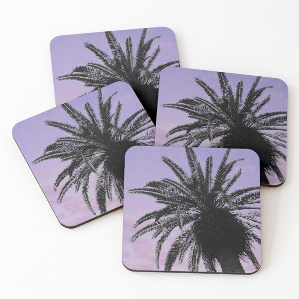 Item preview, Palm Tree with Purple Sunset Ombre Sky designed and sold by MarzStudio.