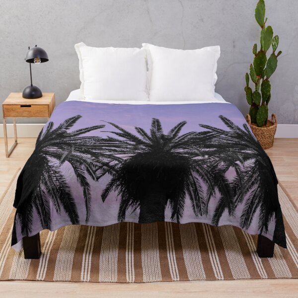 Item preview, Palm Tree with Purple Sunset Ombre Sky designed and sold by MarzStudio.