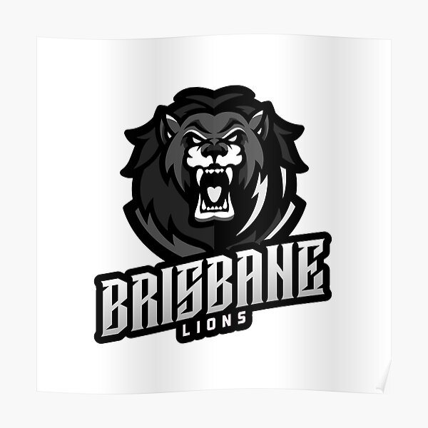 AFL Brisbane lion Fans Club Design Poster