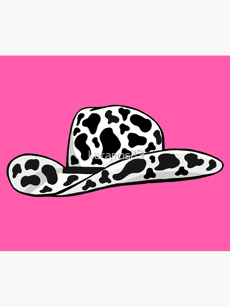 “Pink cow print cowboy hat” Poster for Sale by karapos23 | Redbubble