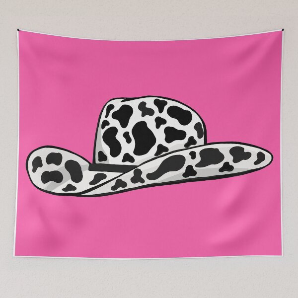 Item preview, Pink cow print cowboy hat designed and sold by karapos23.