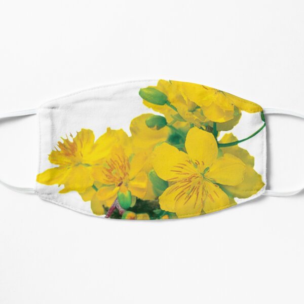 Beautiful Yellow Clematis Flower Mask