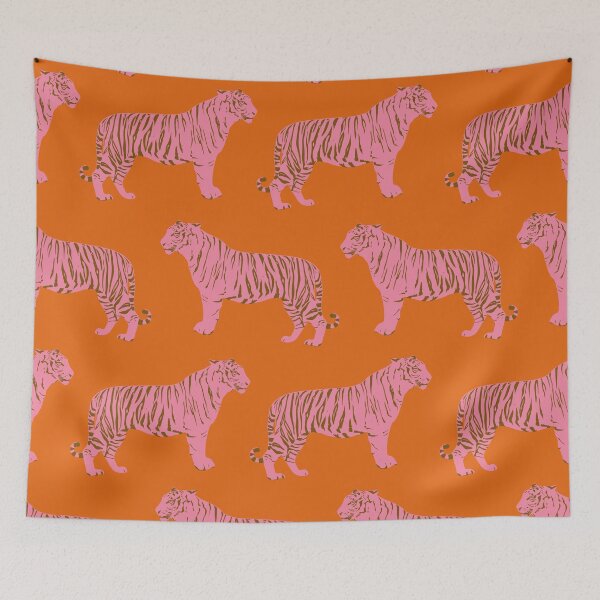 Item preview, Tiger Pattern in Pink and Orange designed and sold by OpalEllery.