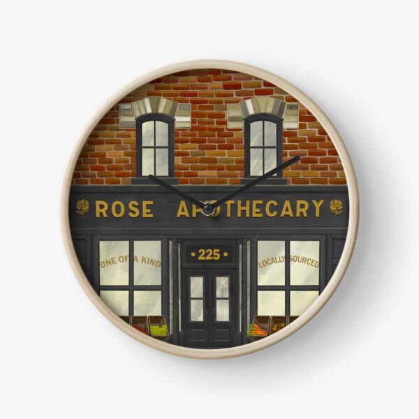 Ilustración de boticario rosa Reloj