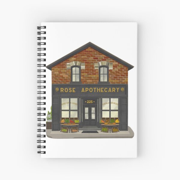 Rose Apothecary Illustration Spiral Notebook