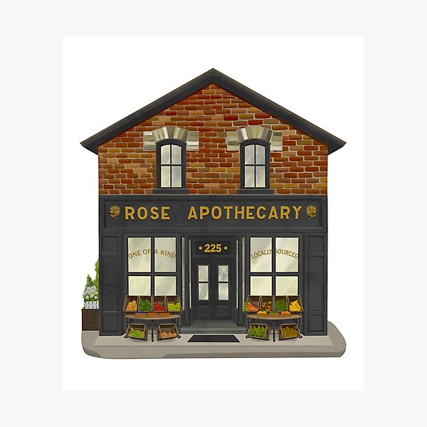 Rose Apothecary Illustration Photographic Print