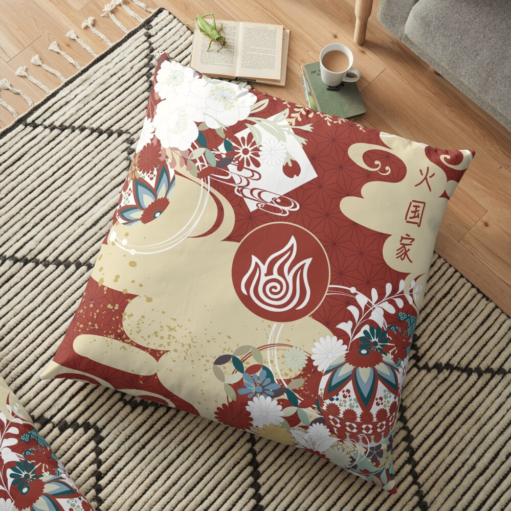 Fire Nation Tapestry Floor Pillow