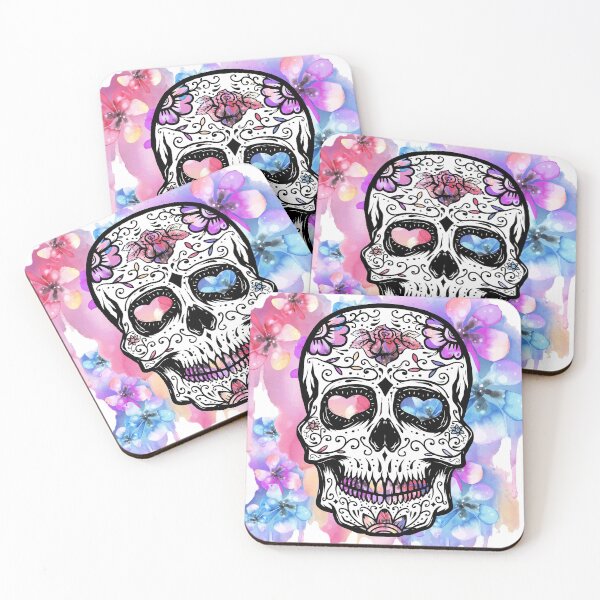 Item preview, Sugar Skull - Floral Day Of The Dead designed and sold by S-H-Designs.