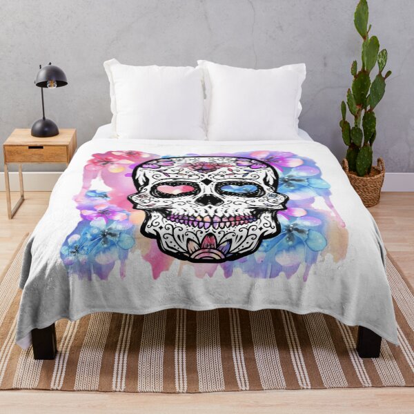 Item preview, Sugar Skull - Floral Day Of The Dead designed and sold by S-H-Designs.