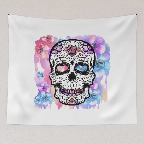 Item preview, Sugar Skull - Floral Day Of The Dead designed and sold by S-H-Designs.