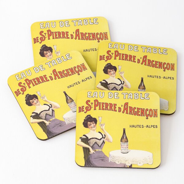 Item preview, Eau de Table "de St. Pierre d'Argencon" Hautes-Alpes Vintage French Mineral Water Advertisement designed and sold by retroposters.