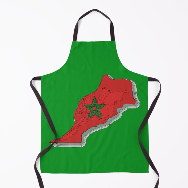 Item preview, Morocco Map With Moroccan Flag designed and sold by Havocgirl.