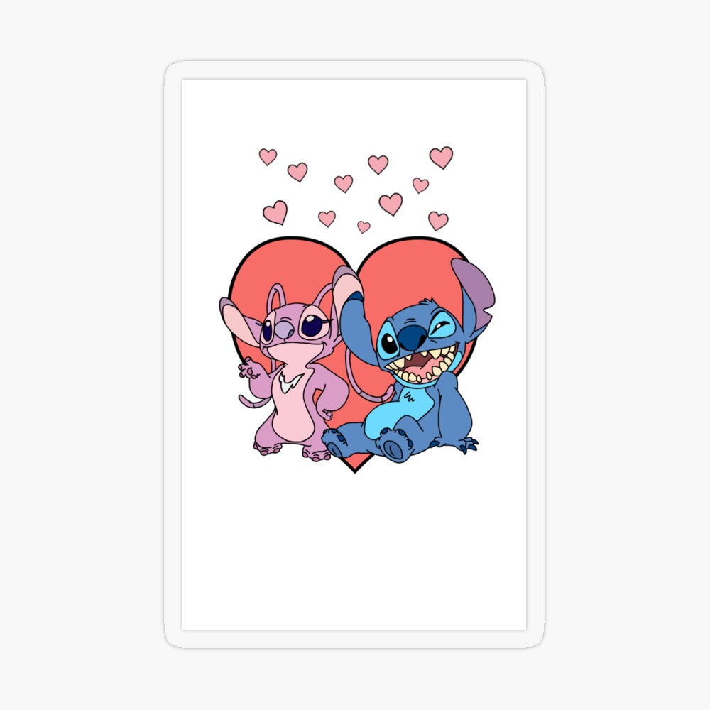 Angel Stitch In Love !! | Art Board Print
