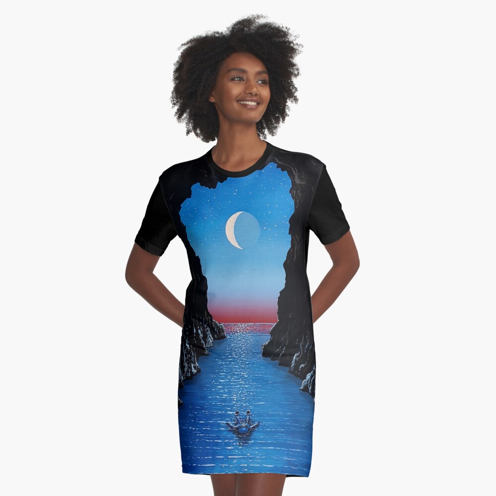 Item preview, Graphic T-Shirt Dress designed and sold by flooko.