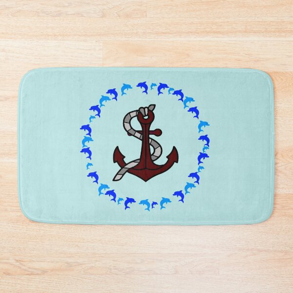Item preview, blue dolphins marine anchor designed and sold by loiret1958.