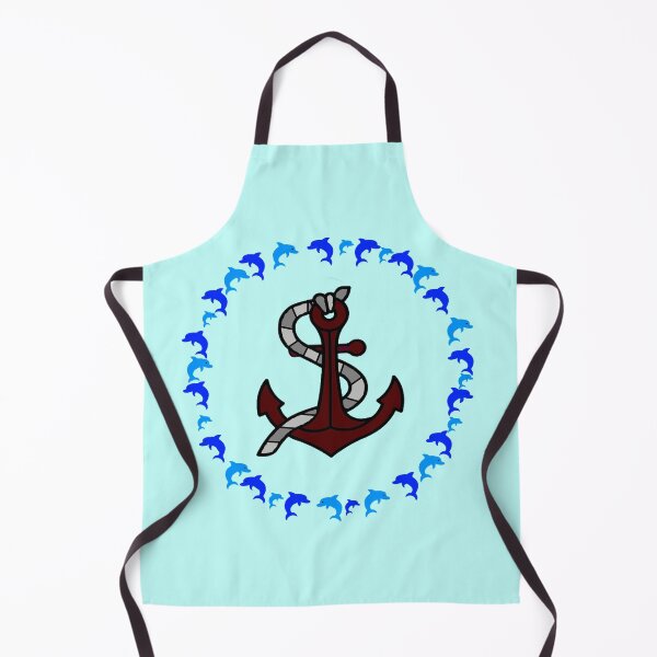 Item preview, blue dolphins marine anchor designed and sold by loiret1958.