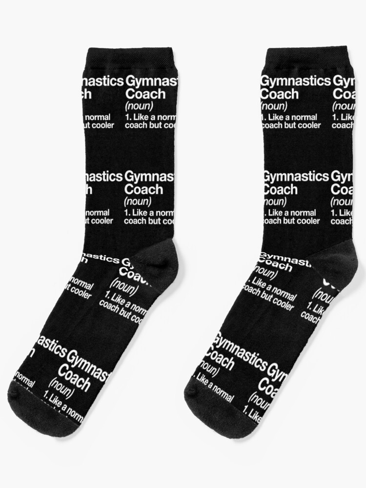 Gymnastics Coach Funny Definition Trainer Gift Design Socks for Sale by  yesqueen